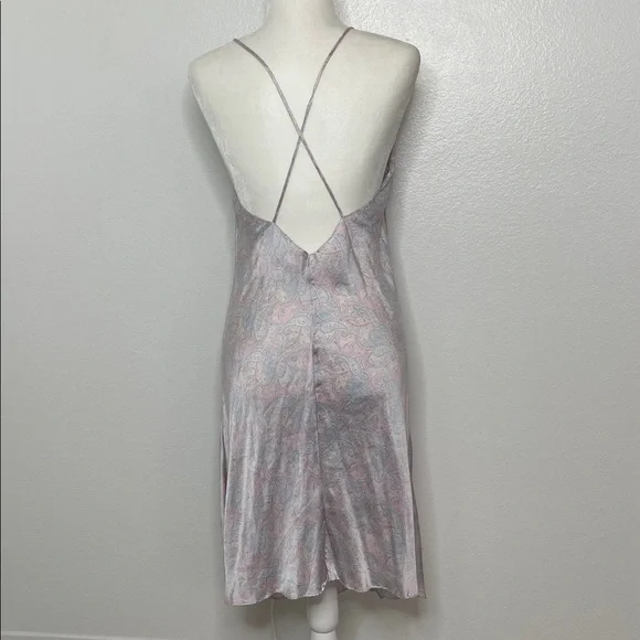 VTG 1980’S Glynn & Jacalyn Manson For Neiman Marcus Silk Paisley Slip Medium